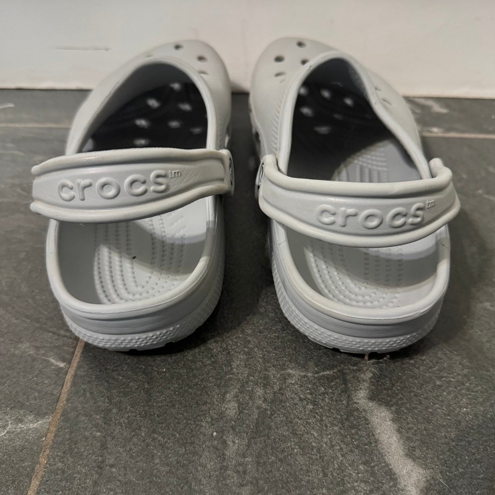 Crocs Classic Clog Womens 8 Mens 6 Light Gray‎ Slip On Comfort Shoes - Picture 4 of 6